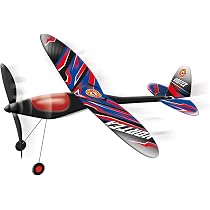 Paul Günther 1646 - Rotor Volant Power Spin, INCL. démarreur Rapide avec Traction Power, pour Enfants à partir de 6 Ans, Jeu d'hélice revient comme Un Boomerang, env. 26,5 cm