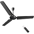 atomberg Ikano 1200mm BLDC Ceiling Fan with Remote Control | BEE 5 star Rated Energy Efficient Ceiling Fan | High Air Delivery with LED Indicators | 3 Year Warranty (Gloss Black)