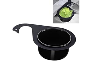 WJWINER Stainless Steel Swan Sink Strainer Basket, Sink Strainer Basket, Cesta de Fregadero de Cisne, Cesta de Filtro para Colgar en el Grifo, Cesta de Drenaje Multifuncional, para Frutas y Verduras