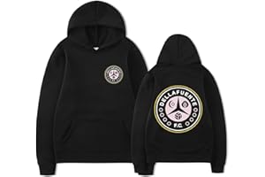 Parkourer Dellafuente Sudadera con Capucha para Hombre/Mujere Dellafuente F.C Impreso Manga Larga Hoodie Moda Hip Hop Unisex Pullover Harajuku Streetwear Essentials Hoodie Dellafuente Ropa