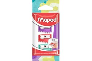 Maped Boogy Pencil Sharpeners (Pack of 3 in Assorted Colours)
