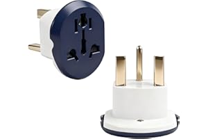 VIEVRE 2 sztuki adaptera UK, uniwersalny adapter do gniazdka, adapter podróżny UK, adapter podróżny typu G, adapter do gniazdka w Anglii, uniwersalny adapter do Niemiec, USA, Szwajcarii, Chin itp