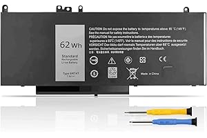 K KYUER 62WH 6MT4T Batería para DELL Latitude E5470 E5570 E5270 Precision 15 3510 Mobile Workstation WYJC2 VMKXM 7V69Y TXF9M 0C1P4 79VRK 07V69Y 451-BBTW 451-BBUN 451-BBUQ 535NC HK6DV High Capacity