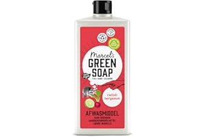 Marcel's Green Soap - Produit vaisselle Radisch et bergamote - Liquide vaisselle - 100% écologique - 100% végétalien - 97% biodégradable - 500 ml