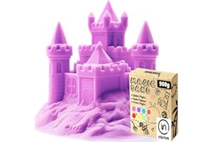 KOKOBOX Arena Magica Niños 3 4 5 Años Arena Kinetica 900g Arena Colores Arena Cinetica Arena Niños Manualidades Niños Juguetes Para Niños Juguetes Educativos Regalo Niño Niña - Púrpura