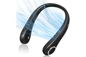 Dreamy Cubby Portable Neck Fan, Neck Fans Rechargeable, 3 Speed Hanging Bladeless Fan, Soft Neckband, 360° Airflow Cooling, USB Powered Hands Free Mini Fan for Men Women Sports, Black