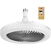 Cozlly Ceiling Fan with Dimmable LED Light 30W, E27 Lamp and Remote Control, 3 Speeds, Quiet Modern Fan for Bedroom