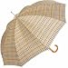 Produktbild Knirps Stockschirm Long Automatik mit Holzgriff - Check Beige 539
