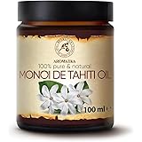 Olio di Monoi di Tahiti 100ml - Naturale e Puro al 100% - Olio di Base ed Essenziale - Cura per Viso - Corpo - Capelli e Pell