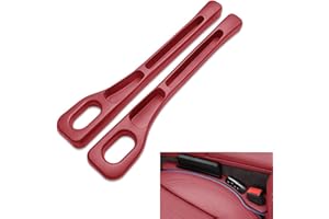 Batheidon Pack of 2 Car Seat Gap Filler, Autositz Spaltfüller, Universal Auto Seat Gap Filler, Sitzlückenfüller,verhindert Herunterfallen von Gegenständen (Rot)