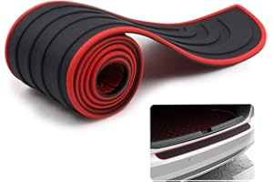 Aohcae Car Rear Bumper Protector, Anti-scratch Car Door Sill Protectors Universal Rear Bumper Protector Strips Rubber Bumper Guards for Universal Fit Car Pickup Truck SUV(36" x 2.75")