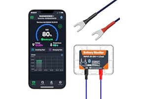 IKIKIN 12 V Car Battery Tester, Bluetooth 4.0 Battery Monitor 12 V Battery Load Tester in tempo reale Visualizza informazioni sulla batteria Adatto per Android iOS Car Owners Motorcycles Barche Auto
