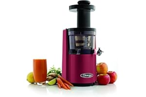 Omega VSJ843RR Hurom Extracteur de Jus Vertical Rouge