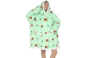 Shamdon Home Collection Sweat à Capuche surdimensionné avec Manches et Poche Avant,Couverture à Capuche pour Adultes, Femmes, Hommes