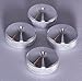 Price comparison product image 4 x CNC Solid Aluminium Speaker spike pads shoes feet 20mm DIA - Set of 4 pieces - Made in BRITAIN -