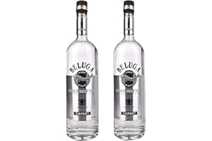 EBANEY Beluga Noble Vodka 1 liter x2 Flaschen 40% Alk., Premium Wodka aus Sibirien, reiner und weicher Geschmack