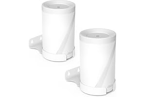 Bangcheer Wandhalterung für TP-Link Deco BE63/BE65/BE10000 Mesh Wi-Fi 7-System, platzsparend, Aluminiumlegierung, Wandhalterung mit Kabelaufbewahrung, einfache Installation, Weiß, 2 Stück