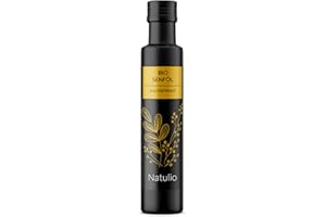 ‎NATULIO Natulio Senföl Bio kaltgepresst 250ml - mit der typischen Senfschärfe, verfeinert diverse Speisen - reich an Omega 3 und aus erucasäurearmer Senfsaat - zertifiziert nach DE-ÖKO-006
