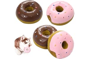 Forreen zabawki do pisania dla psów, 4 sztuki zabawki do żucia dla szczeniąt trwały kształt pączka, interaktywna zabawka dla psów dla małych średnich rozmiarów