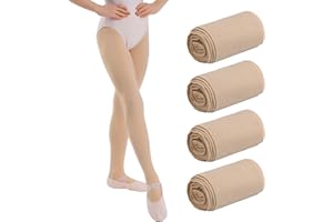 Lancry 4 Paar 40 Denier Strumpfhose Mädchen Samt Kinderstrumpfhosen Elastische Ballettstrumpfhose