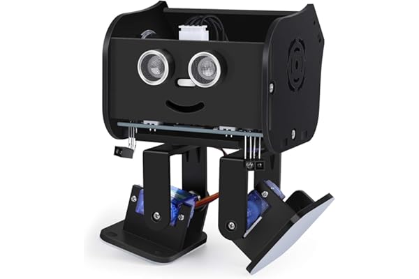 ELEGOO Kit de Robot bipède Penguin Bot pour Projet Arduino avec Tutoriel d'assemblage, kit STEM pour Amateurs Jouets STEM pour Enfants et Adultes, Version Noir V2.0
