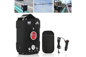 JRPRSC Speed Camera Detectors for Cars Uk: 360 Degree Radar Detectors for Cars - Real Time Vehicle Speed Alert System - Voice Alerts Quick Reaction Enhanced Vehicle Safety (Black)