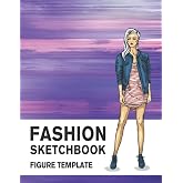 Fashion Sketchbook Figure Template: 430 Large Female Figure Template for Easily Sketching Your Fashion Design Styles and Buil