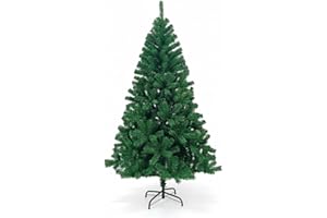 7H DAYRON DAYRON - Árbol de Navidad Artificial de 180 cm en Verde con 740 Ramas Abatibles y Soporte Metálico Plegable, Montaje Rápido y Fácil de Guardar