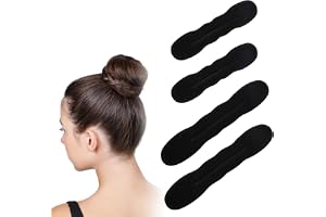 Donut Bull, 4 Easy Hair Bull, Magic Bulle Maker, Donut Hair Twist Creator Hair Buble, verktyg för hårknut (2 stora 2 liten) (