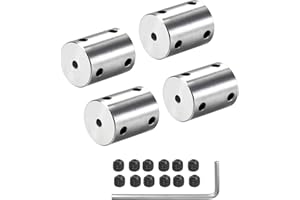 WINWILL 4Pcs 4mm auf 4mm Starre Motorwelle Kupplung Kupplung Hülse Kupplung Adapter für 3D Drucker RC Motor Zubehör