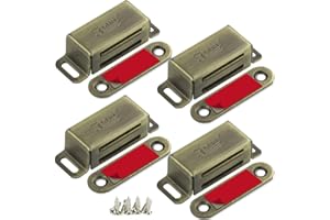 Calamita Porta Jiayi 4 Pezzi Chiusura Magnetica Porta Inox Forte Chiusure Magnetiche per Ante Cucina Mobili Magnete Porta Chiusura per Cassetti Magneti Armadio Chiusure Chiudiporta Calamita