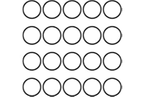 UHATa Nitrile Rubber O-Ring 17mm ID, 21mm OD, 2mm Width Washer Gasket Sealing-Applications for Auto Plumbing Faucet Air Gas Repair-[Qty 20 Black]
