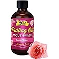 The Dirt All Natural Oil Pulling Mouthwash- Luscious Rose, Clove & Mint- 4 oz bottle