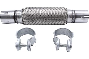 TAKPART Tubo flessibile universale di riparazione per pantaloni, scarico + 2 fascette per 45 x 200 mm/310 mm