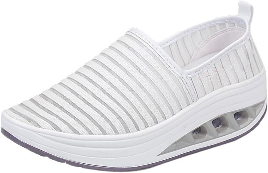 OSYARD Women Sport Shoes Fitness Shoes Casual Lady's Mesh Shake Shoes Platform Sneaker Boat Shoes