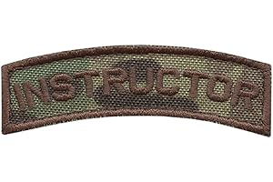 LEGEEON Instructor Shoulder Tab Multicam OCP Contractor Army Morale Tactical Fastener Patch