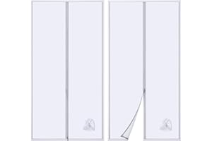 LXUBDXY Joint de Porte pour Climatiseur Mobile, Joint de Porte pour Climatiseur avec Rallonge de Tuyau Cousue, Kit Calfeutrage Climatiseur Porte avec fermeture Éclair, Isolation Thermique en Été (90x210cm)