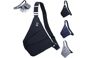 MEIION Sac bandoulière anti-vol Farvello Sac à bandoulière léger et sécurisé avec poches multiples, pour les voyages, homme et femme, sac anti-vol pratique pour une utilisation quotidienne