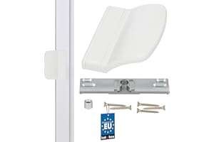 KOTARBAU chiusura per porta balcone pratica maniglia per porta balcone bianca sicura per fumatori effetto porta terrazza maniglia per balcone chiusura maniglia universale
