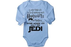 miKalino Babybody mit Spruch für Jungen Mädchen Unisex Langarm Leider habe ich keine Einladung nach Hogwarts erhalten... | handbedruckt in Deutschland | Handmade with love
