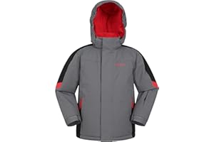Mountain Warehouse Veste de Ski Raptor Enfants - Manteau Résistant à la Neige, Doublure Polaire, Jupe Pare-Neige Intégrée - Parfaite pour l'hiver
