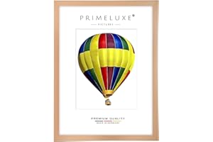 PrimeLuxe Cadre photo en bois 55 x 70 cm (Dimension de l'image) en Hêtre Nature | Couleur et taille sélectionnables | pour affiches | Puzzle | collage de photos