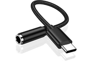 AILKIN Adapter USB C auf Klinke, USB C auf 3,5mm Kopfhörer Adapter, Typ C Audio Dongle USBC Aux Adapter für Samsung Galaxy A56 5g/A55/A54/A36/A35/A17/A16/A15/S25/S24/S23/S22,iPhone 17/16/15,Google Pixel 10/9