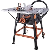 Evolution Power Tools R255MTS Table Saw, Multi-Material &amp; Multi-purpose, Portable, Cuts Wood, Metal, Plastic &amp; More, Bench Sa