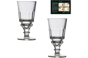 ALANDIA Lot de Verres à Absinthe | 2x Verres à Absinthe traditionnels avec réservoir | Instructions de dégustation incluses