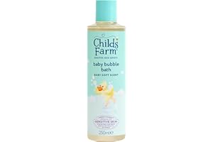 Childs Farm Baby Bedtime Bubble Bath, Baby Soft Scent | Gently Cleanses & Soothes | Suitable for Newborns, Kids & Adults with Sensitive & Dry Skin, 250ml