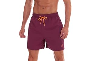 JustSun Short de Bain Homme étanche Séchage Rapide avec Poches