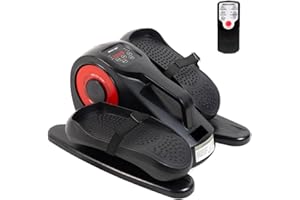 ECO-DE Mini Cyclette Ellittica da Casa Seduti – Pedaliera Riabilitazione 20-30 Velocità, Display e Telecomando – Cicletta Portatile da Sedia, Divano o Scrivania – Movimento Passivo Anziani o Fitness