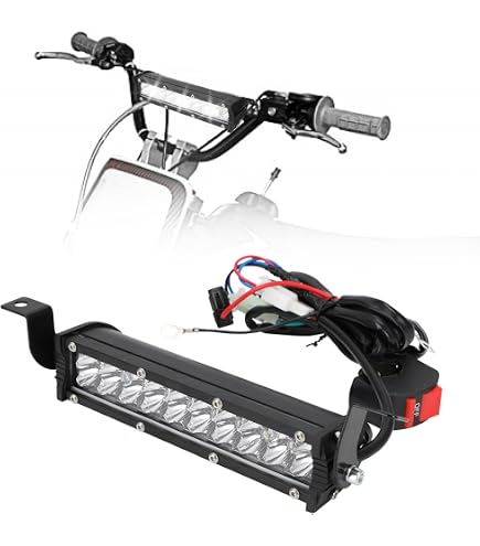 Barra Luminosa A LED Da 8 Pollici Per Moto E ATV – 20 LED, 10-30V, Impermeabile, Universale Per Manubrio 7/8″ Con Kit Cablaggio - 2