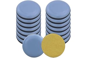 MAOQYE 16 Pcs Furniture Glides, Self Adhesive Furniture Sliders for Sofa Table Chair Carpet Hardwood Floors, Heavy Duty Round Furniture Movers Sliders for Wooden Floors (25mm)